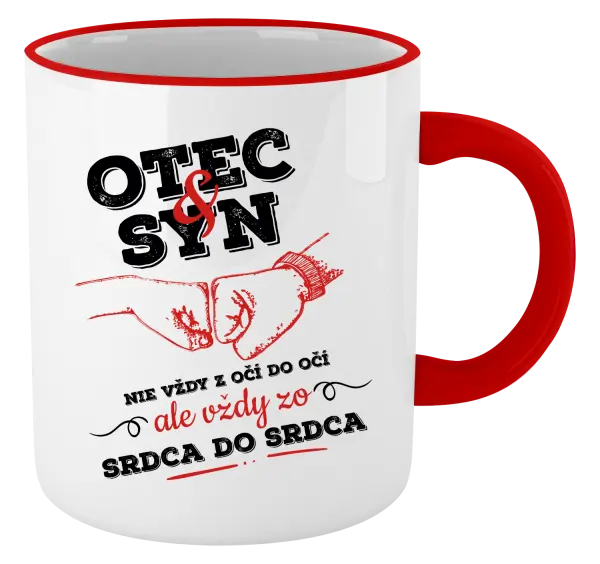 Hrnček Otec a syn, zo srdca do srdca