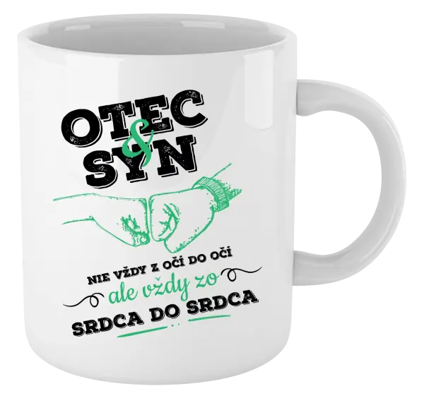 Hrnček Otec a syn, zo srdca do srdca