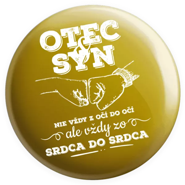 Placka Otec a syn, zo srdca do srdca