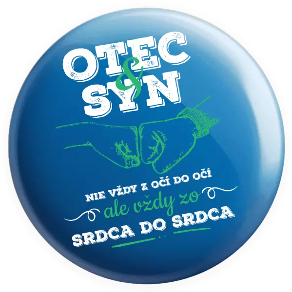 Placka Otec a syn, zo srdca do srdca