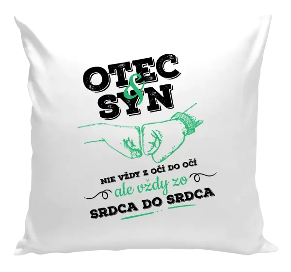 Vankúš Otec a syn, zo srdca do srdca