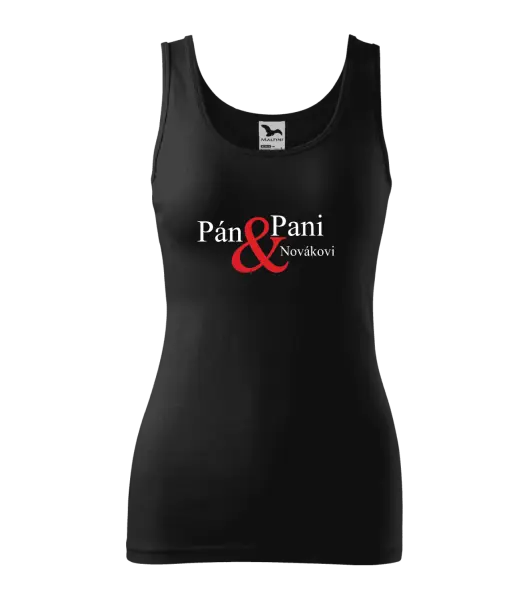 Dámske tielko Pán a pani s vlastným priezviskom