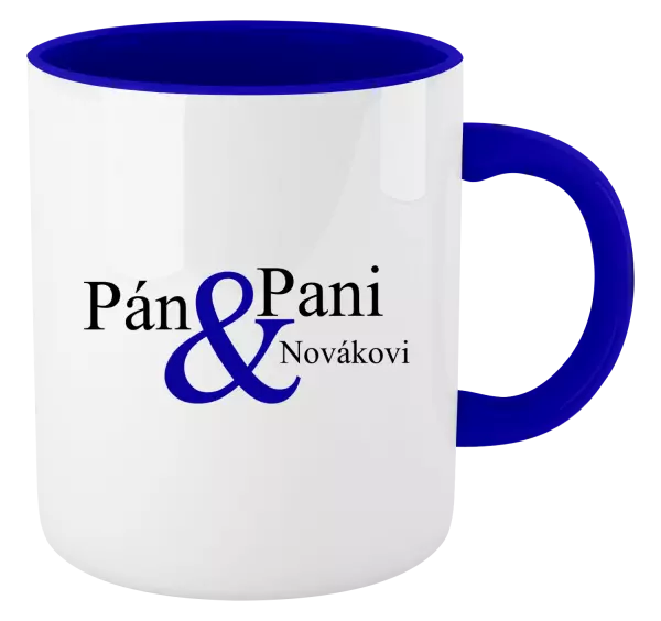 Hrnček  Pán a pani s vlastným priezviskom