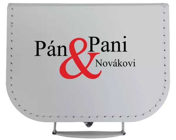 Kufrík Pán a pani s vlastným priezviskom