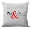Vankúš Pán a pani s vlastným priezviskom