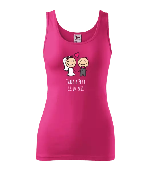 Dámske tielko Panáčikovia s menami