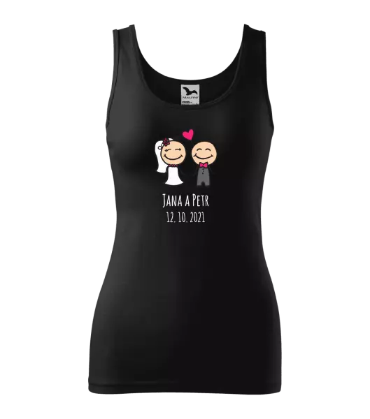 Dámske tielko Panáčikovia s menami