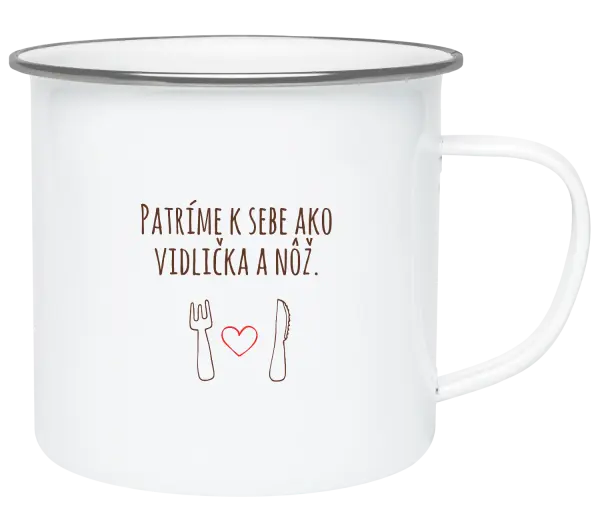 Plecháčik Patríme k sebe ako vidlička a nôž