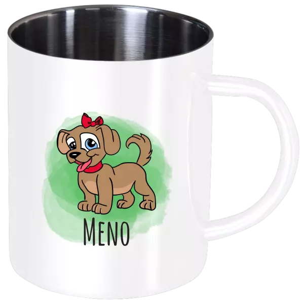 Nerezový hrnček Psík