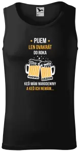 Pánske tielko Pijem len dvakrát do roka