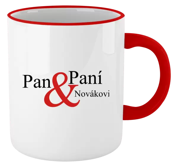 Hrnek Pan a Paní s vlastním příjmením