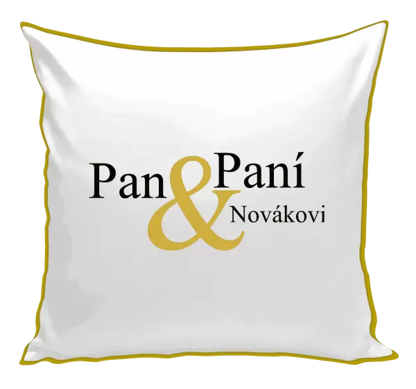 Polštář Pan a Paní s vlastním příjmením