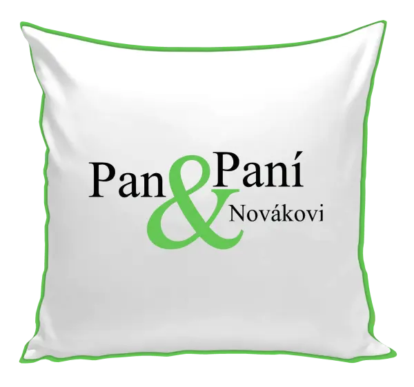 Polštář Pan a Paní s vlastním příjmením