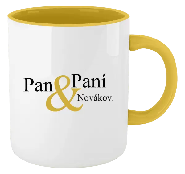 Hrnek Pan a Paní s vlastním příjmením