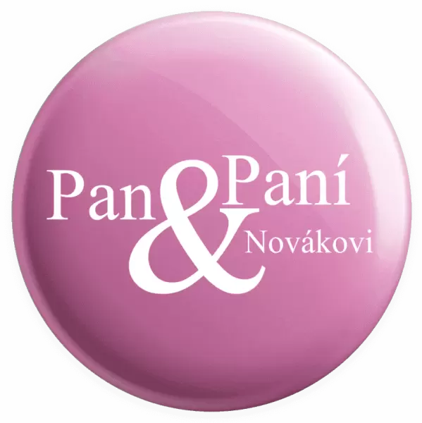 Placka Pan a Paní s vlastním příjmením