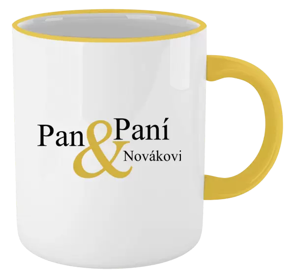 Hrnek Pan a Paní s vlastním příjmením