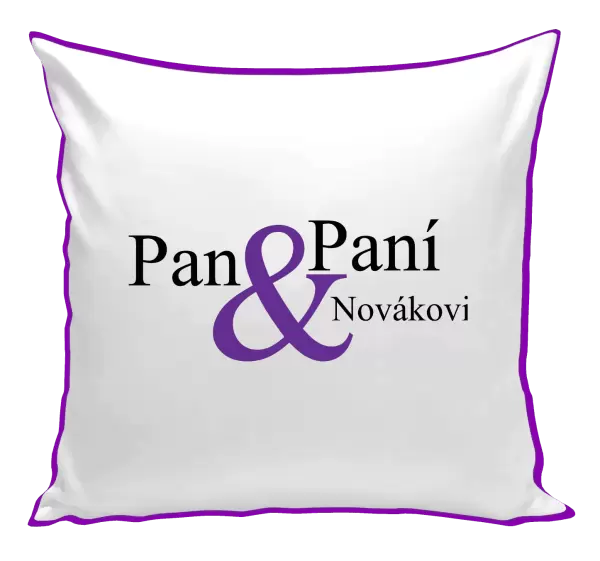 Polštář Pan a Paní s vlastním příjmením
