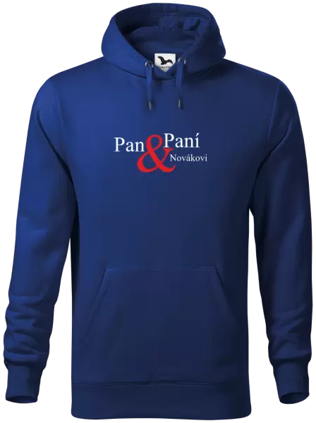 Pánská mikina Pan a Paní s vlastním příjmením