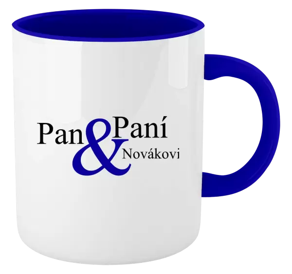 Hrnek Pan a Paní s vlastním příjmením