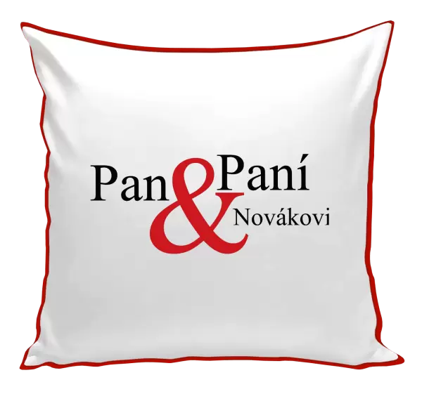Polštář Pan a Paní s vlastním příjmením