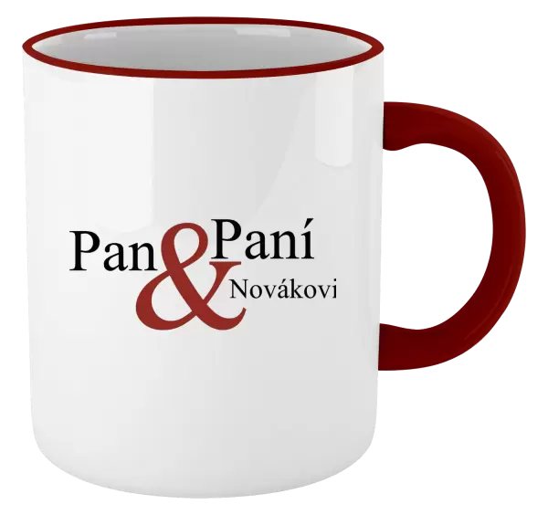 Hrnek Pan a Paní s vlastním příjmením