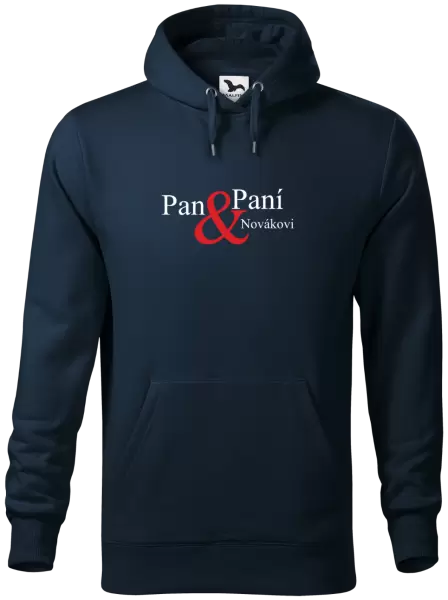 Pánská mikina Pan a Paní s vlastním příjmením