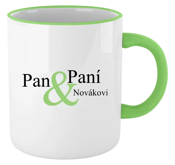 Hrnek Pan a Paní s vlastním příjmením