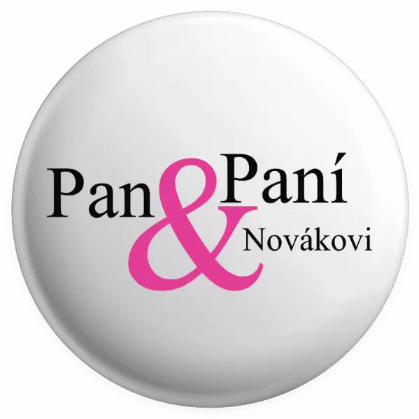 Placka Pan a Paní s vlastním příjmením