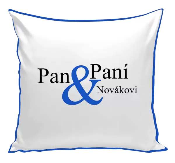 Polštář Pan a Paní s vlastním příjmením