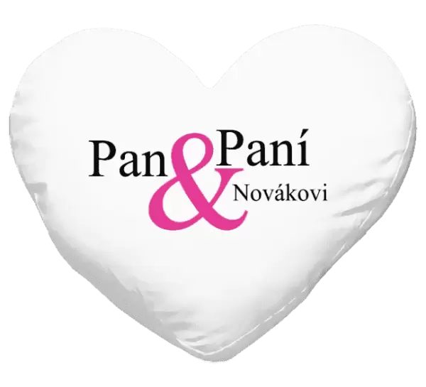 Polštář Pan a Paní s vlastním příjmením