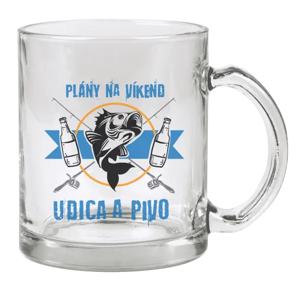 Hrnček Plány na víkend - udica a pivo