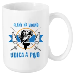 Hrnček Plány na víkend - udica a pivo