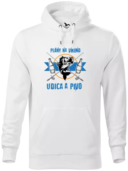 Pánska mikina Plány na víkend - udica a pivo