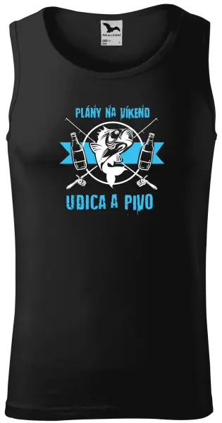 Pánske tielko Plány na víkend - udica a pivo