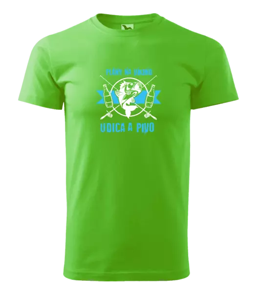 Pánske tričko Plány na víkend - udica a pivo