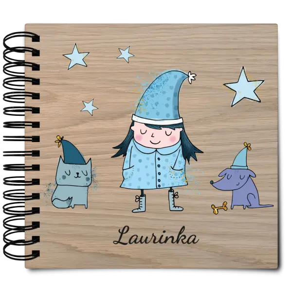 Drevený album s krúžkovou väzbou Rozprávka