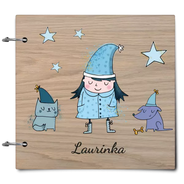 Drevený album so sponami Rozprávka