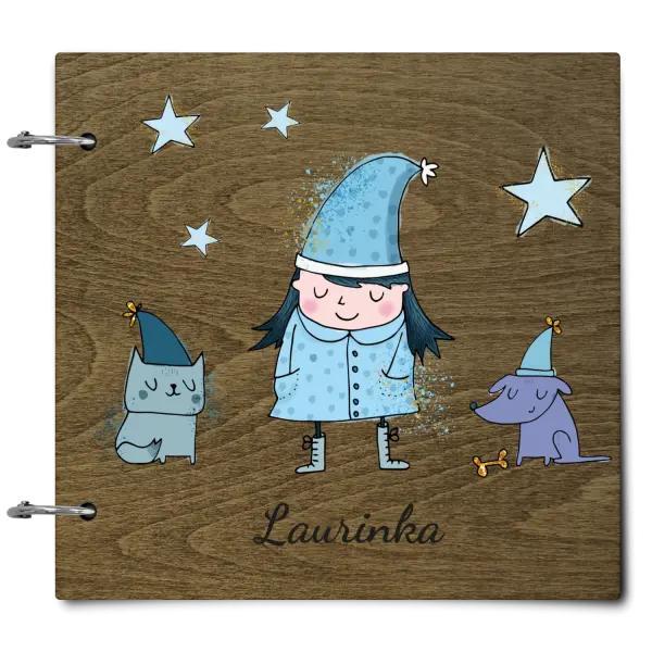 Drevený album so sponami Rozprávka