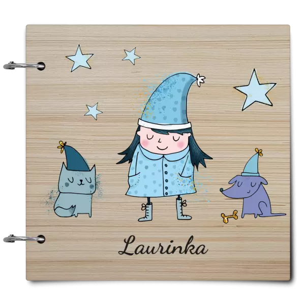 Drevený album so sponami Rozprávka