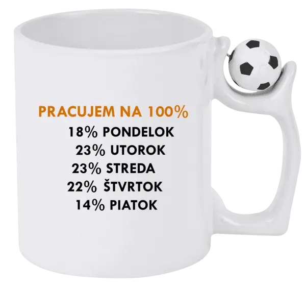 Hrnček Pracujem na 100%