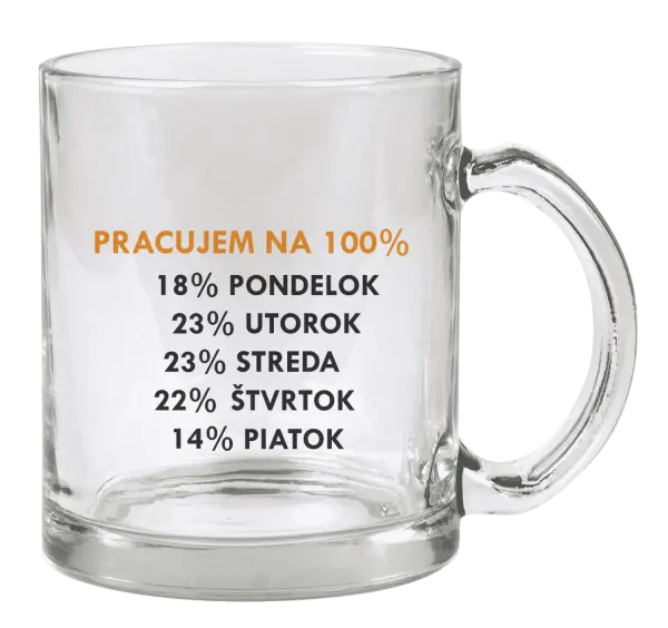 Hrnček Pracujem na 100%