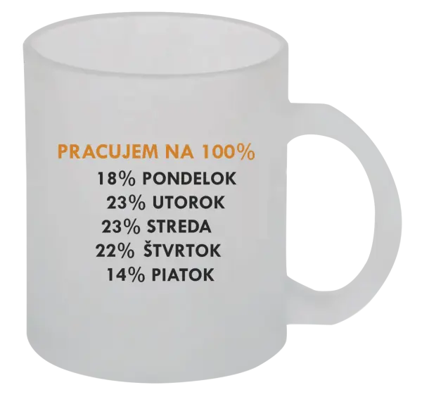 Hrnček Pracujem na 100%