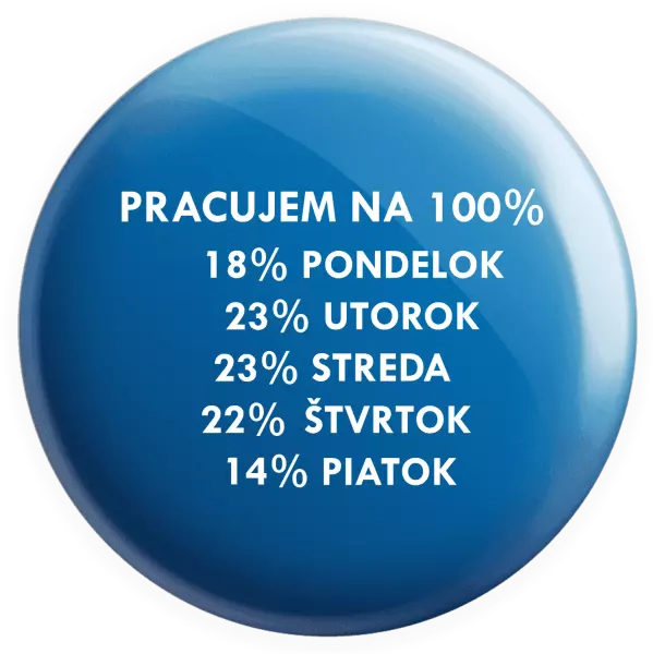 Placka Pracujem na 100%