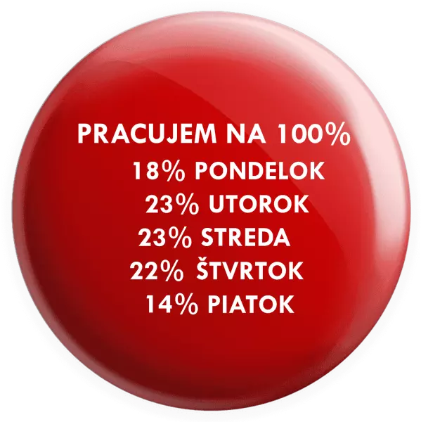 Placka Pracujem na 100%