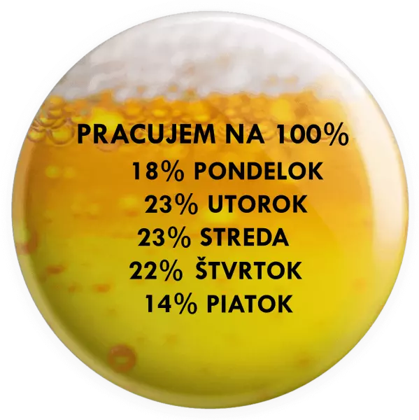 Placka Pracujem na 100%