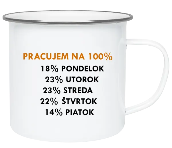 Plecháčik Pracujem na 100%
