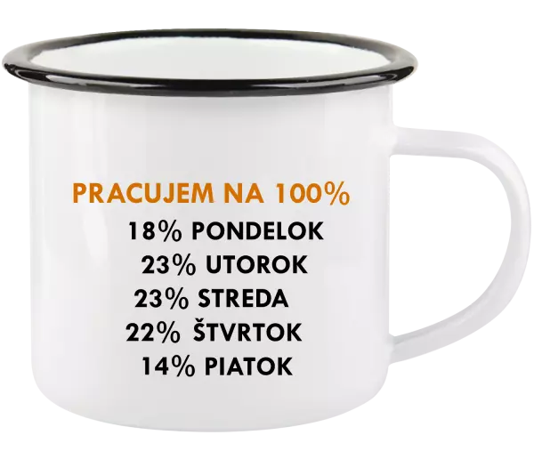 Plecháčik Pracujem na 100%
