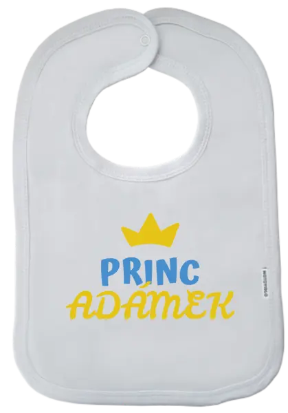 Detský podbradník Princ s menom