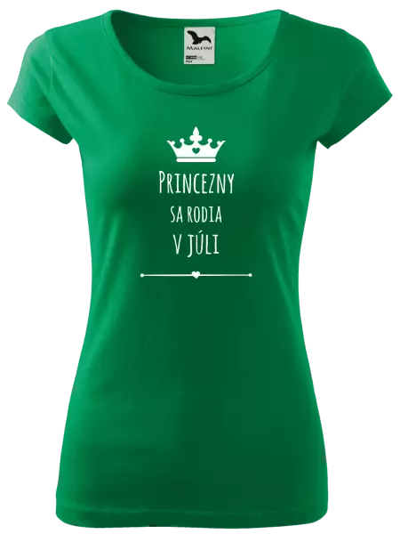 Dámske tričko Princezny sa rodia v ...