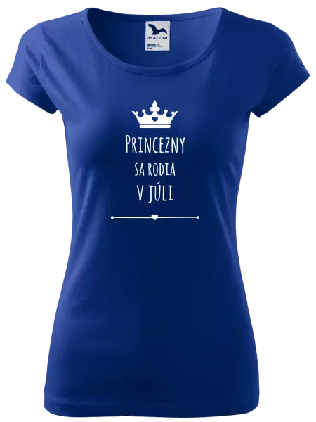 Dámske tričko Princezny sa rodia v ...